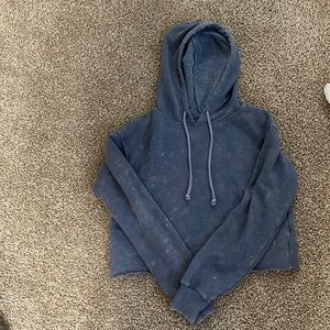 Dark grey crop hoodie